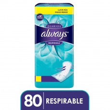 Always Protectores Diarios Respirable - Pack x 80