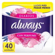 Always Protectores Diarios Con Perfume - Pack x40