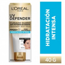 L'oréal Paris Crema Anti-Edad UV Defender Hidratación Intensa x 40 Gr