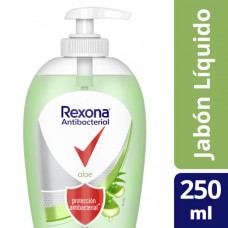 Rexona Jabón Liquido Antibacterial Aloe x 250 Ml