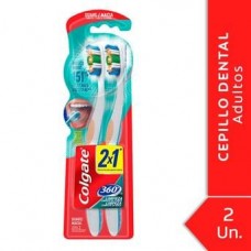 Colgate Cepillo Dental 360 Suave Pack x 2