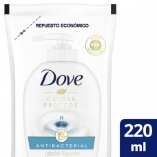 Dove Jabón Liquido cuida y protege - Manos - Repuesto x 220 ML